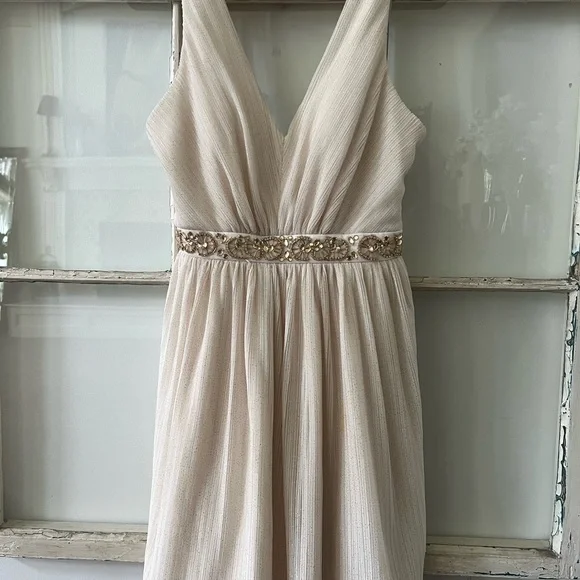 Cream and gold homecoming dress size 3